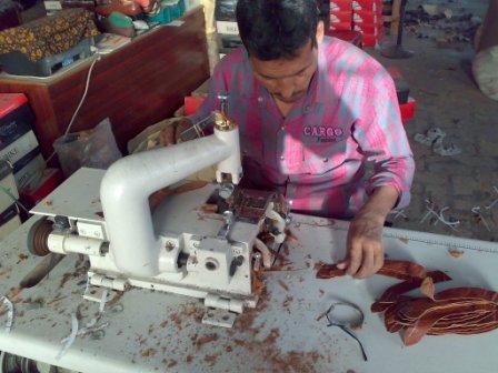 shoe making leather upper skiving