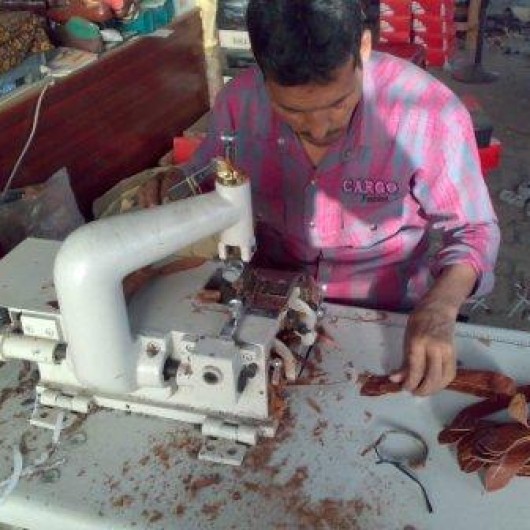 shoe making leather upper skiving