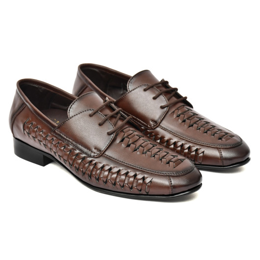 DDesire Air  net Brown Lace-Up Shoes