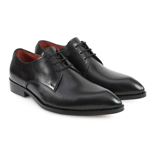 DDESIRE POINTER MAN LEATHER BLACK LACE UP