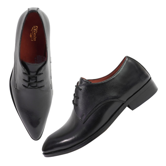 DDESIRE POINTER MAN LEATHER BLACK LACE UP