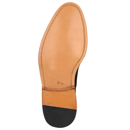 GOODYEAR WELTED TRIPLE OUT SOLE LEATHER SHOES BLACK Brogues For Men