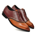 DDESIRE POINTER BEADED BROWN TAN LACE UP 