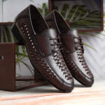 DDesire Air  net Brown Lace-Up Shoes