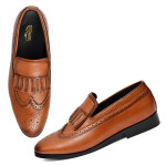 DDesire  Tan Loafer Flap Shoes