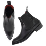 DDESIRE POINTER MAN CHELSA BLACK LEATHER  BOOT
