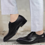 DDESIRE POINTER MAN LEATHER BLACK LACE UP