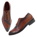DDESIRE POINTER MAN LEATHER TAN LACE UP